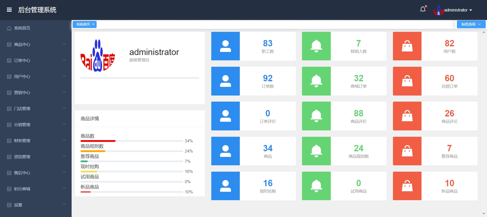 优选好物 微信小程序 后台管理